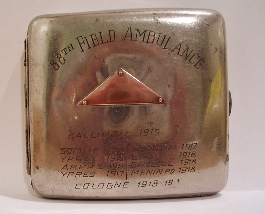 Cecil Bert Favell's cigarette case
